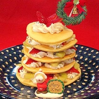 パンケーキミックスでXmasゴージャスタワーケーキ